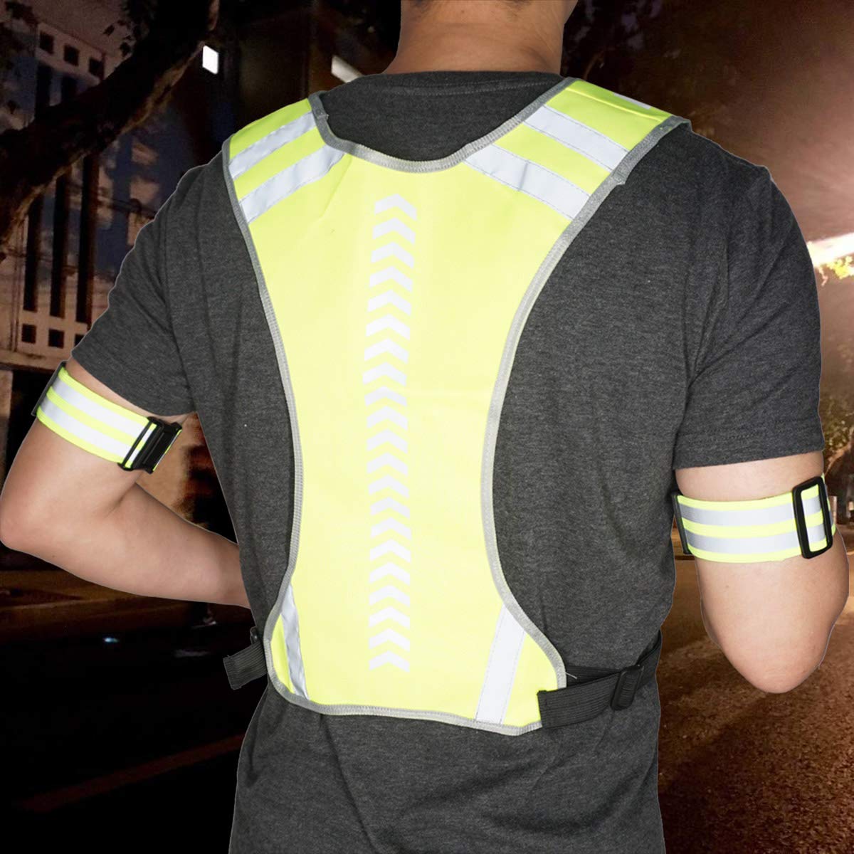 Night Cycling Reflective Vest with Pocket